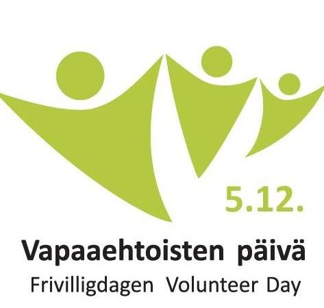 Kuvassa on Vapaaehtoisten päivän logo.